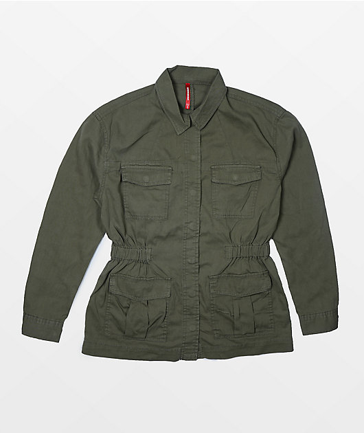 Hinge Olive Green Utility Jacket- Size M – The Saved Collection