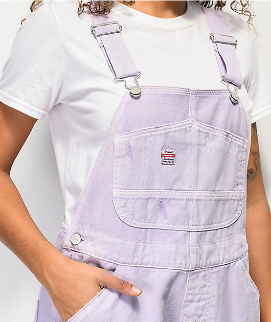 Unionbay Mario Lavender Denim Overall Shorts