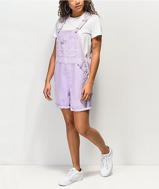 Unionbay Mario Lavender Denim Overall Shorts