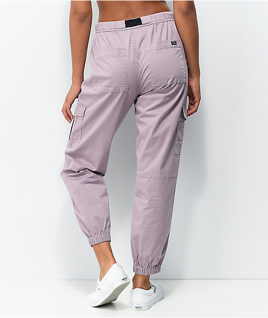 Unionbay Vaughn Lilac Belted Cargo Jogger Pants