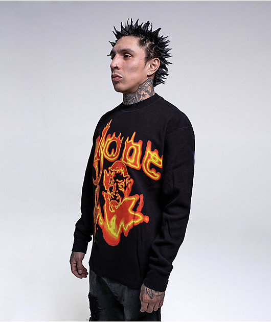 VLONE Devil Black Thermal Long Sleeve T-Shirt | Zumiez