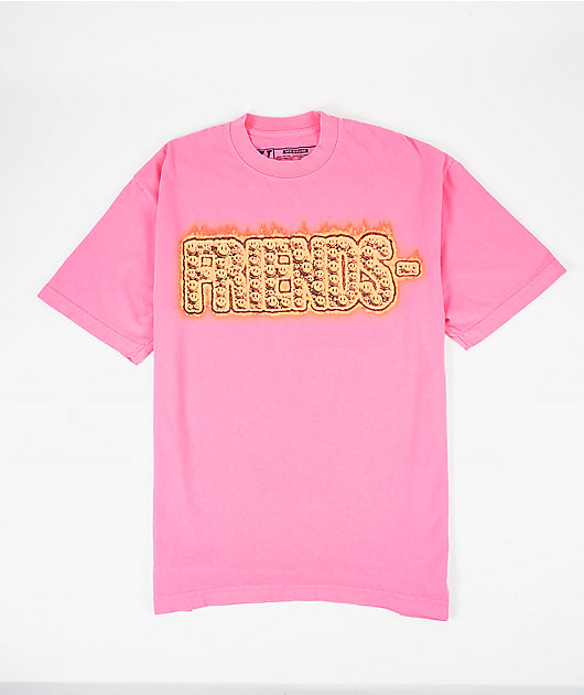 VLONE Friends Face Brite Pink T-Shirt