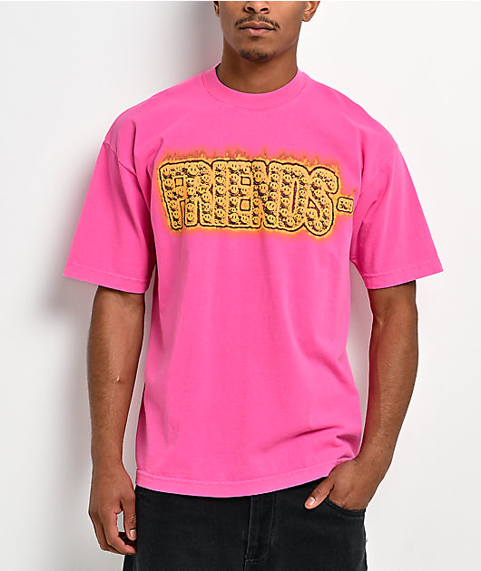 VLONE Friends Face Brite Pink T-Shirt