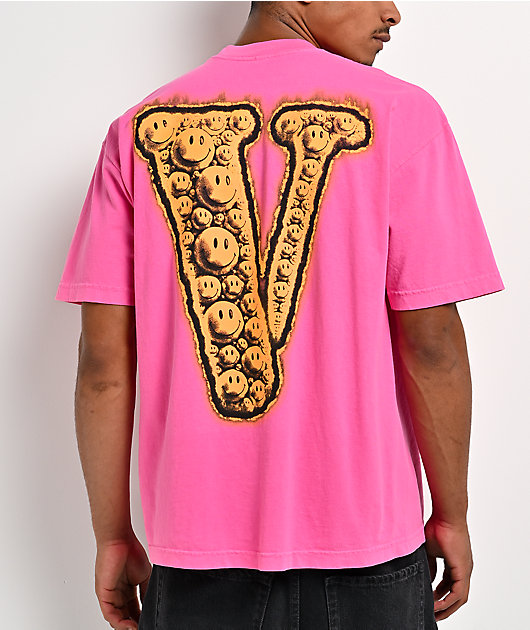 VLONE Friends Face Brite Pink T-Shirt