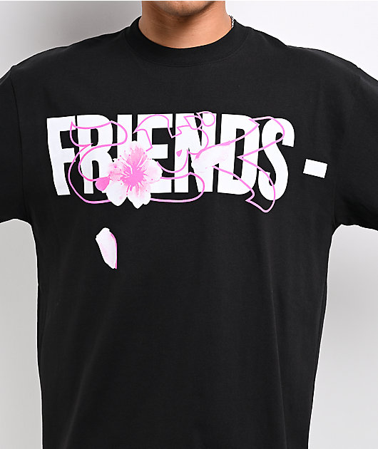VLONE Friends Flower Black T-Shirt