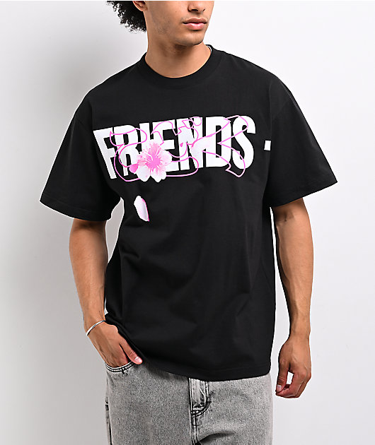 VLONE Friends Flower Black T-Shirt