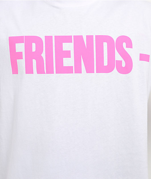 VLONE Friends Pink & White T-Shirt | Zumiez