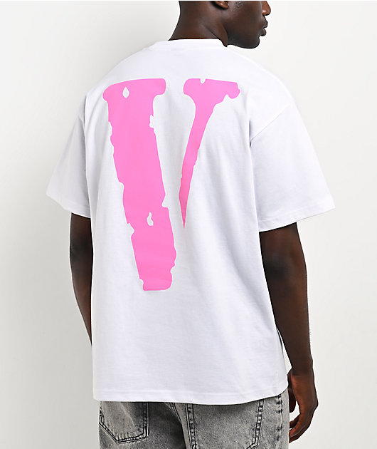 VLONE Friends Pink & White T-Shirt | Zumiez