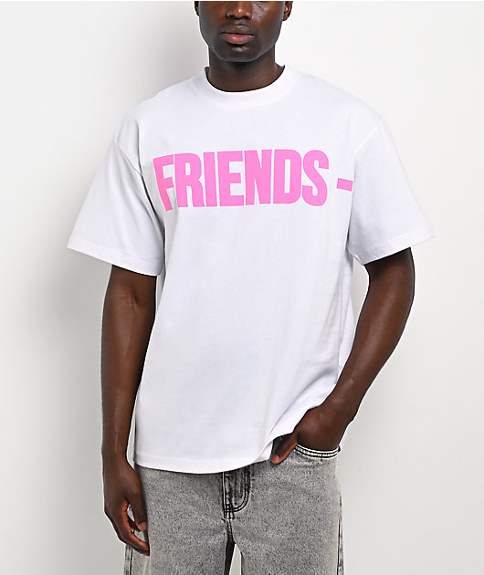 VLONE Friends Pink & White T-Shirt | Zumiez
