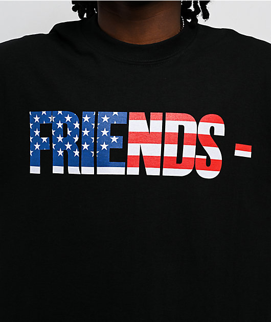VLONE Friends USA Black T-Shirt