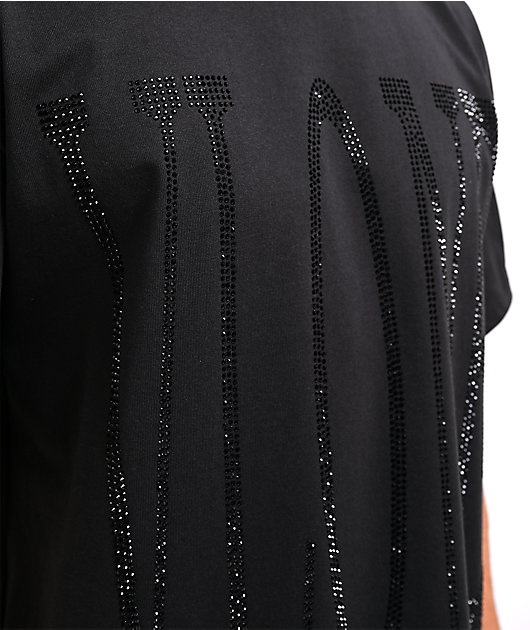 VLONE Murdered Out Rhinestone Black T-Shirt