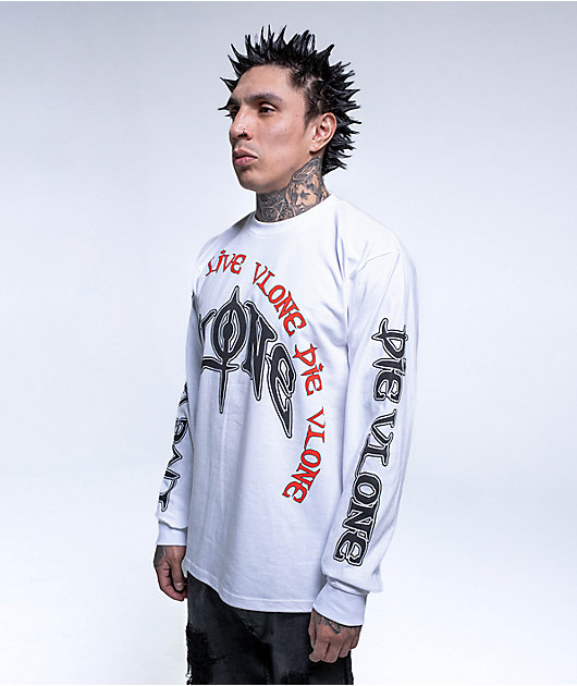 VLONE Omen White Long Sleeve T-Shirt
