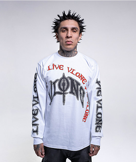 VLONE Omen White Long Sleeve T-Shirt