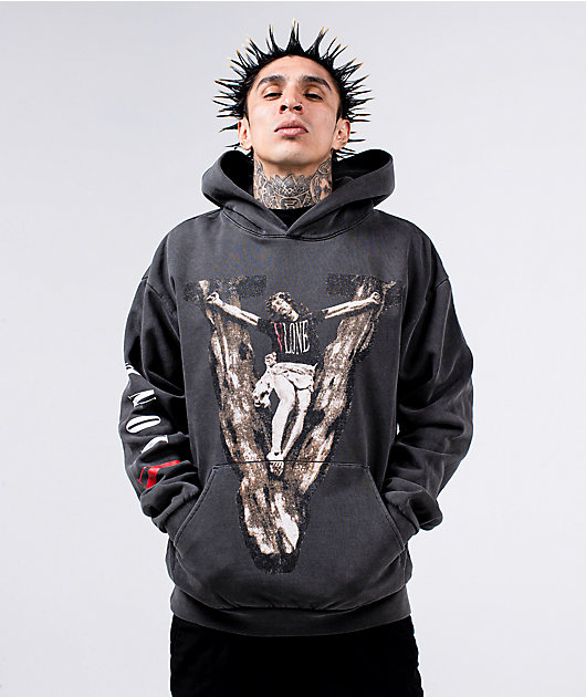 VLONE Sinned Charcoal Hoodie | Zumiez