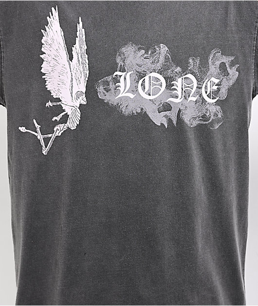 VLONE Smoke Angel Grey Wash T-Shirt