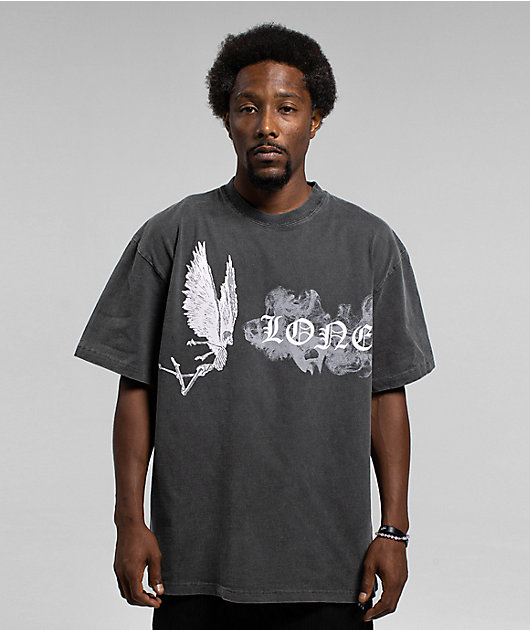 VLONE Smoke Angel Grey Wash T-Shirt