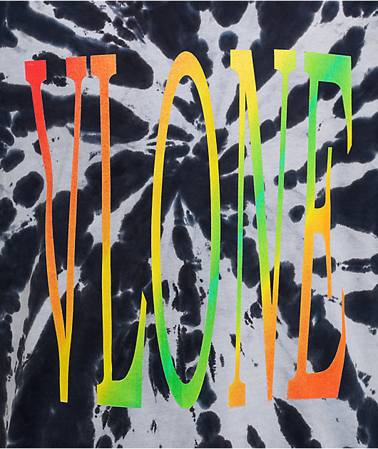VLONE Staple Black & White Tie Dye T-Shirt