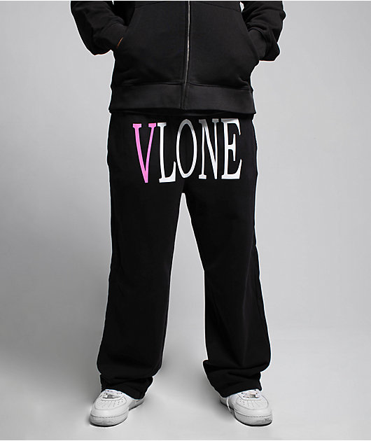 VLONEロゴプリント ボンテージカーゴパンツ Vlone Bondage Pants Black Yellow Pre-Owned