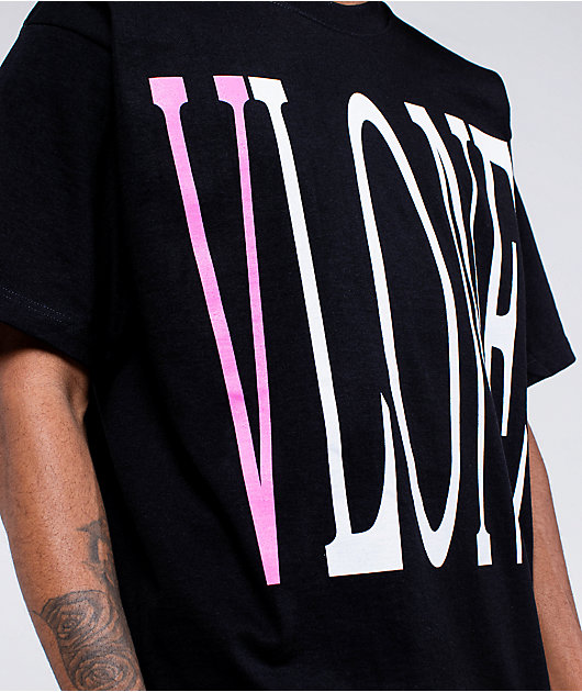 VLONE Staple Pink & Black T-Shirt | Zumiez