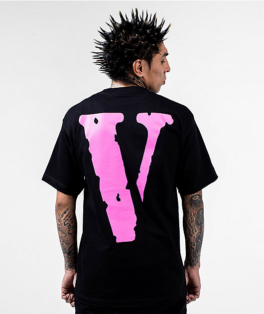 VLONE Staple Pink & Black T-Shirt | Zumiez