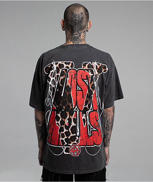 VLONE x LOSTHILLS Animal Black Wash T-Shirt | Zumiez