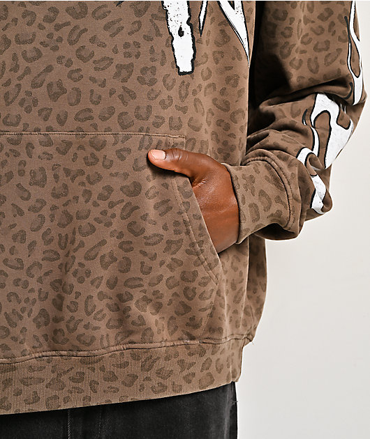 VLONE x LOSTHILLS Leopard Brown Hoodie
