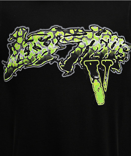 VLONE x LOSTHILLS Slime Grey Wash Thermal Long Sleeve T-Shirt | Zumiez