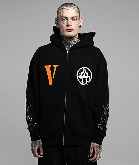 VLONE x LOSTHILLS Stones Black Zip Hoodie
