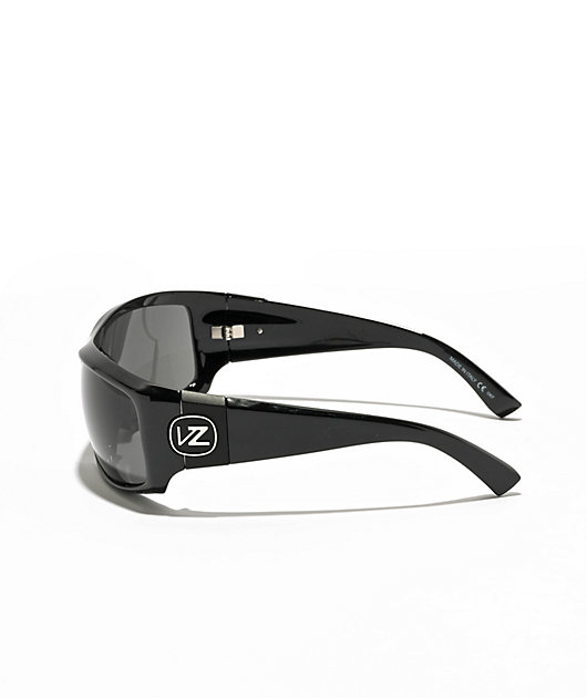 VON ZIPPER Clutch Black Gloss & Grey Sunglasses