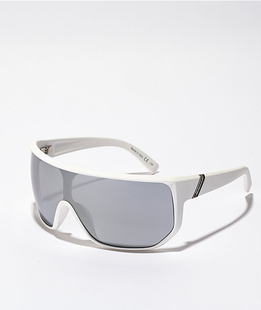 VONZIPPER Bionacle White Satin & Chrome Sunglasses