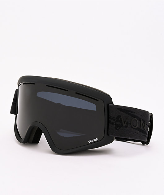 VONZIPPER Cleaver Black Satin & Wildlife Blackout Snowboard Goggles