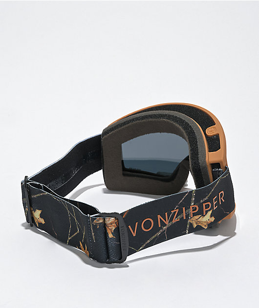 VONZIPPER Cleaver Mossy Oak Black Fire Chrome Snowboard Goggles