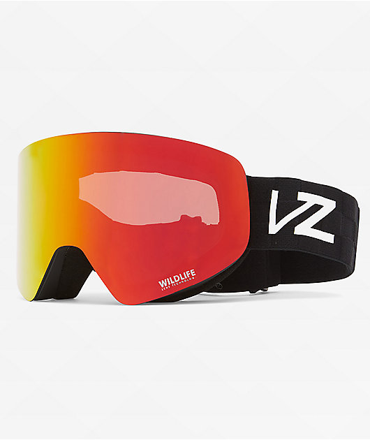VONZIPPER Encore Black, Satin & Wildfire Snowboard Goggles | Zumiez