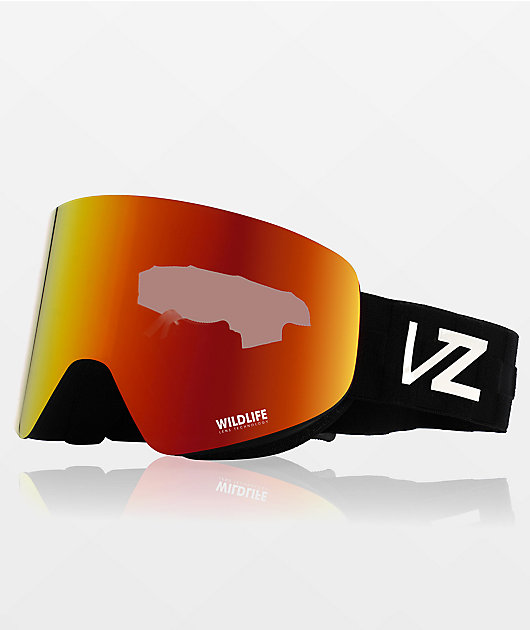 VONZIPPER Encore Corpo Black Matte & Fire Chrome Snowboard Goggles