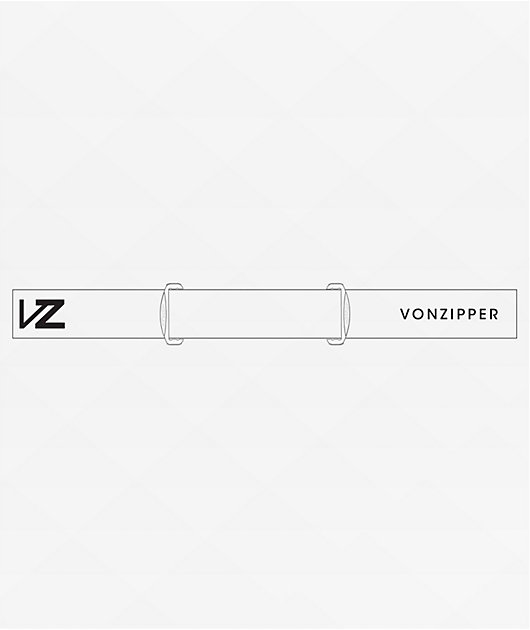 VONZIPPER Encore White & White Gloss Chrome Snowboard Goggles