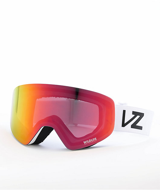 ヴォンジッパー ゴーグル ENCORE VON ZIPPER ホワイト VONZIPPER Encore White Gloss & Fire Chrome Snowboard Goggles