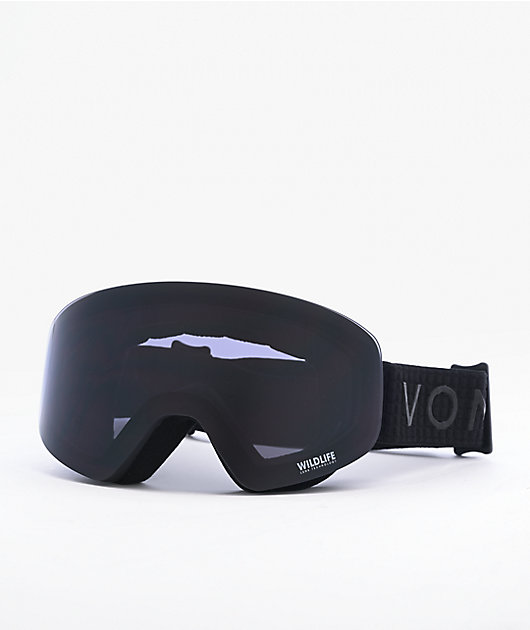 VONZIPPER Encore gafas de snowboard negro satinado (