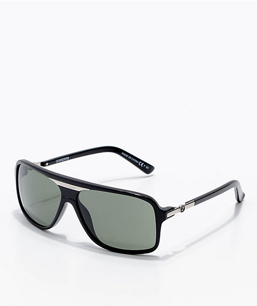 VONZIPPER Stache Black Gloss & Grey Sunglasses