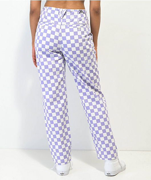 Adidas pants outlet with checkered vans