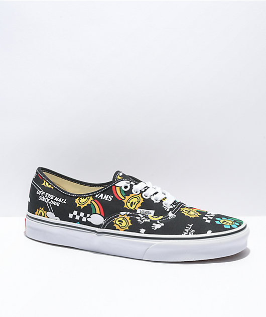 Vans Authentic Better Day Black & White Skate Shoes