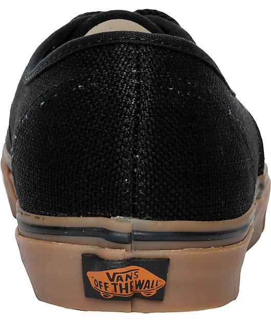 vans authentic hemp linen skate shoe
