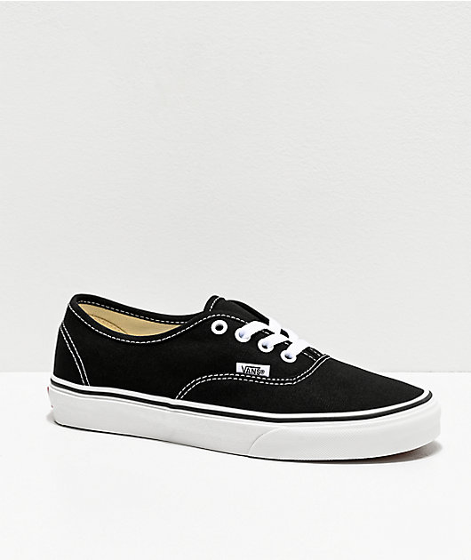 Facet impuls stem Vans Authentic Black and White Canvas Skate Shoes