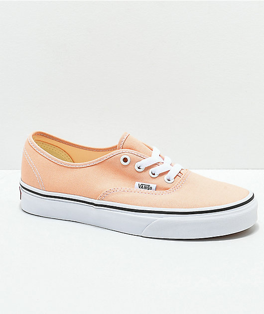 commit after that Orator Vans Authentic Bleach Apricot & White Skate Shoes