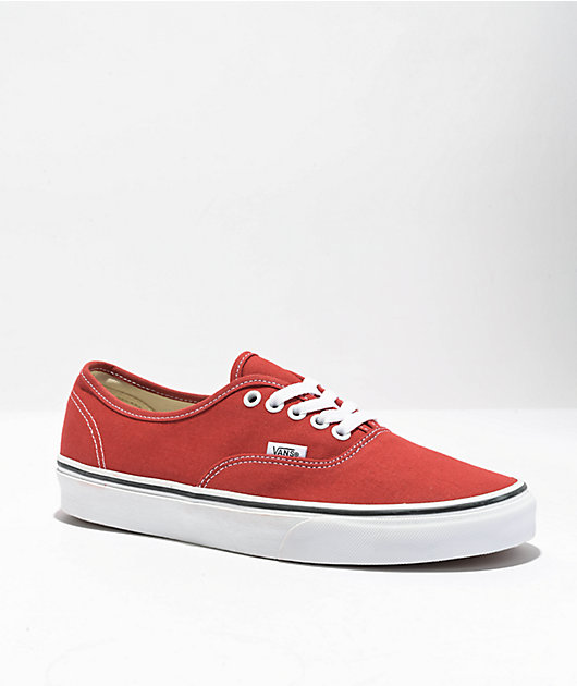 Vans Authentic Bossa Nova Red Skate Shoes