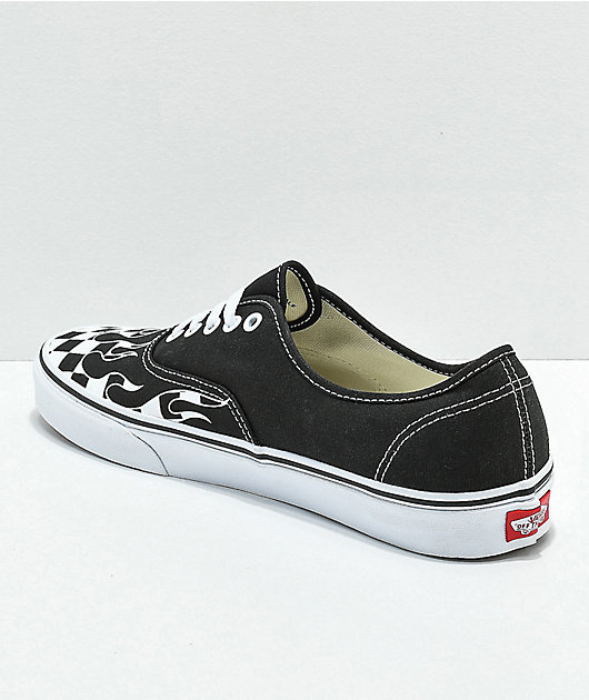 Vans Authentic Checkerboard Flame Black 