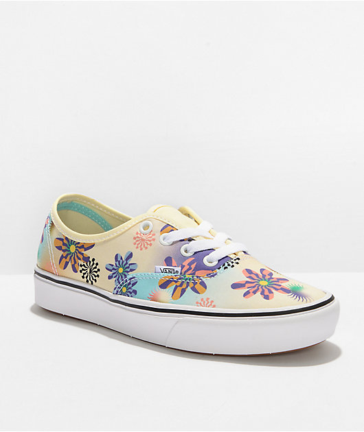 Vans authentic hotsell floral print shoes