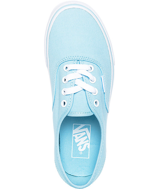 Vans Authentic Crystal Blue & White Skate Shoes