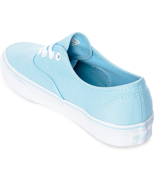 Vans Authentic Crystal Blue & White Skate Shoes