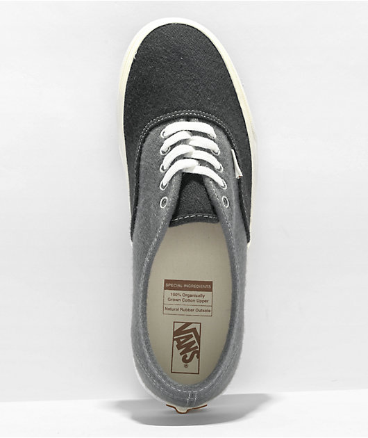 antiek Correlaat motor Vans Authentic Eco Theory Charcoal & Grey Wool Skate Shoes