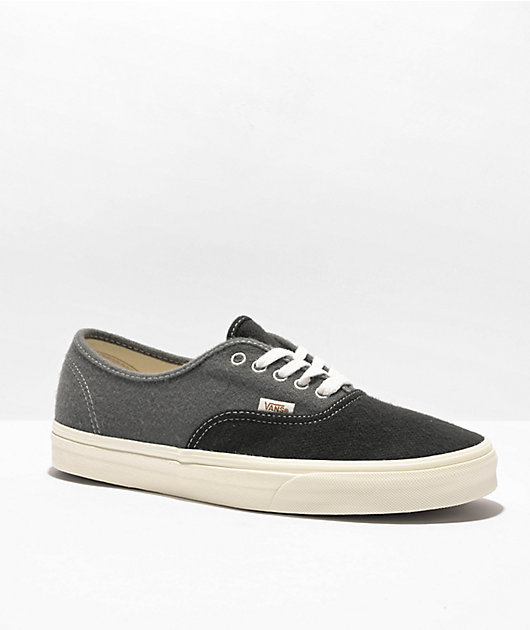 Interprete Frugal Dictado Vans Authentic Eco Theory Charcoal & Grey Wool Skate Shoes